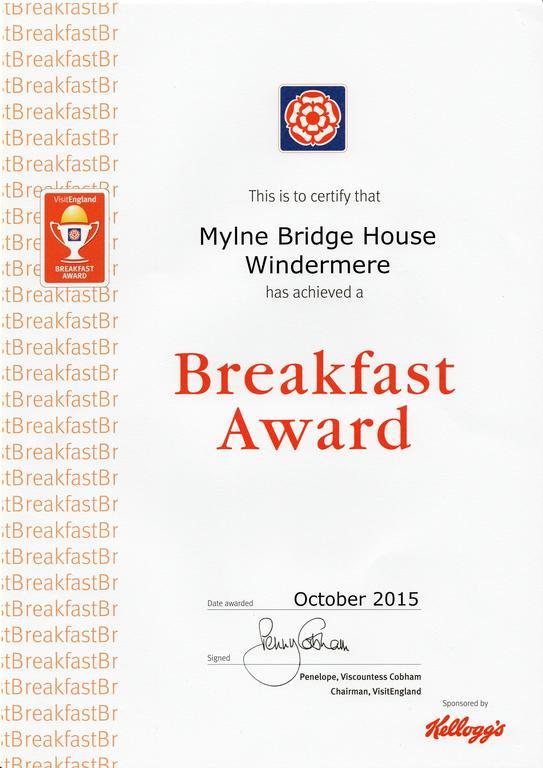 Mylne Bridge House Bed and Breakfast Windermere Buitenkant foto
